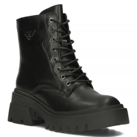 Černé kožené boty Filippo DBT4757/23 BK