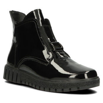 Černé kožené kotníkové boty Filippo DBT3952/22 BK