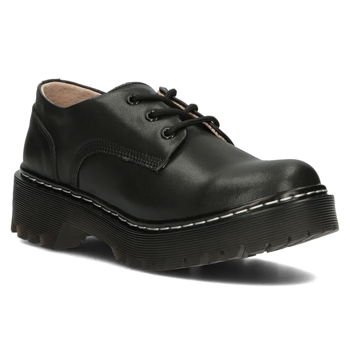 Černě kožené vysoké boty Filippo GLN441/23 BK