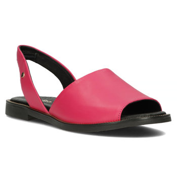 Růžové kožené sandály Filippo 40327