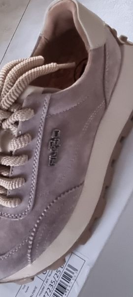 Béžové kožené tenisky Filippo DP7498/26 BE