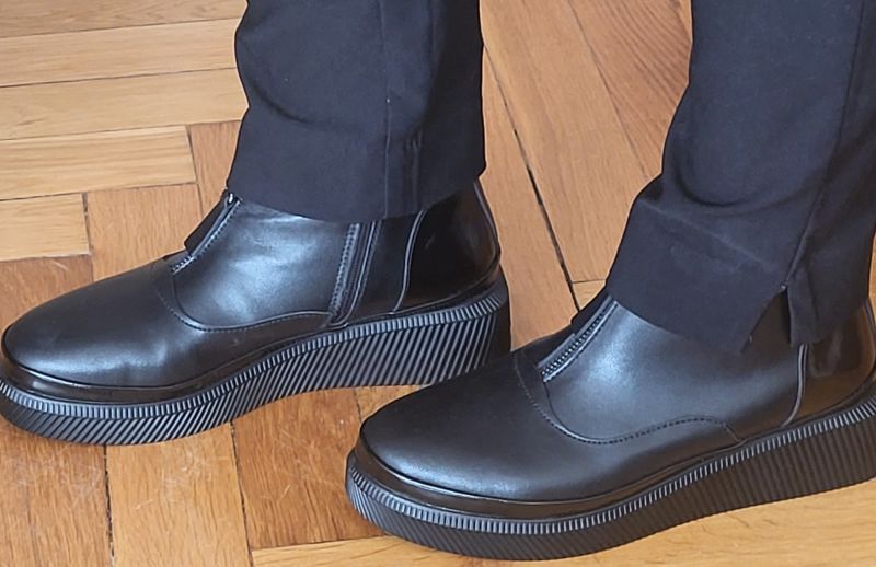 Černě kožené kotníkové boty Filippo DBT4800/23 BK