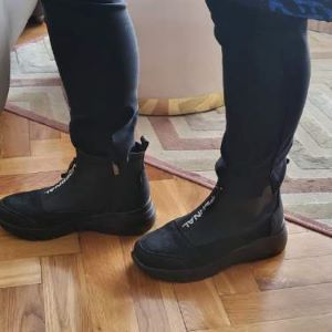 Černé kožené boty Filippo DBT3947/22 BK