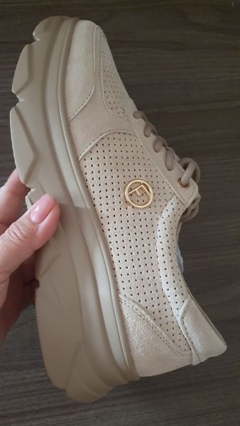 Béžové kožené sneakersy Filippo DP2138/23 BE BE