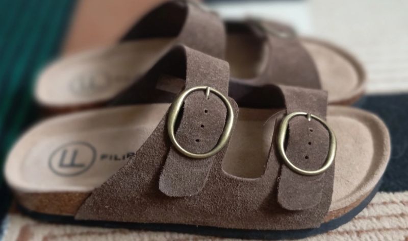 Hnědé kožené pantofle Filippo DK7061/26 D BR